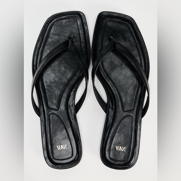 Zara Shoes - Zara Black Leather Sandals